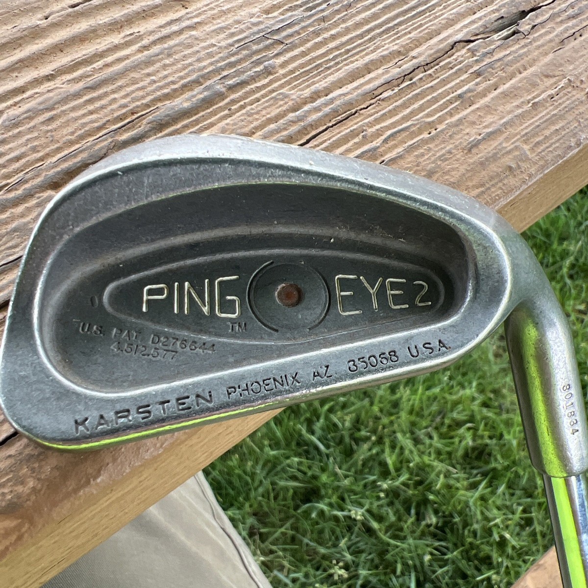 PING - 中古 PING eye2（１〜２・４〜９アイアン） Ping Eye 2 U Groove 9 Iron Black Steel Stiff ZZ Lite Right +