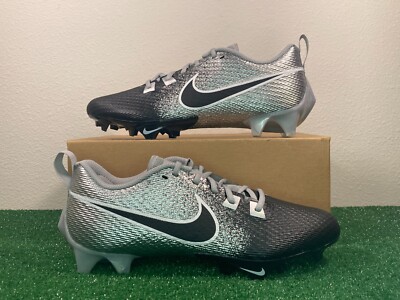 Sz 9.5 Men - Nike Vapor Edge Speed 360 2 Silver Black Football Cleats NEW DA5455