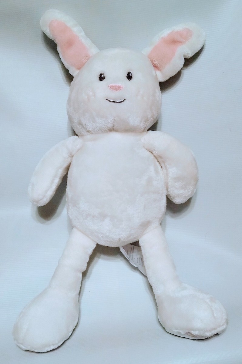 Little Miracles Bunny Rabbit White Pink Plush Stuffed Toy Costco