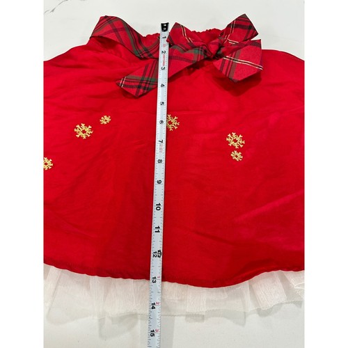 Disney Minnie Mouse Holiday Skirt Plaid Bow Christmas Party Girl Size 5/6 - Picture 6 of 6