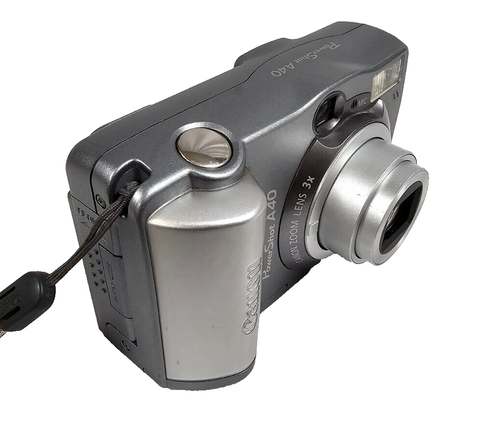 Canon PowerShot A40 2MP Silver Digital Camera 3x Optical Zoom