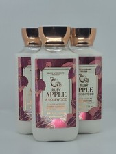 Bath  Body Works Ruby Apple and Rosewood Body Lotion x3 - 8oz