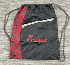 Chick-Fil-A   Drawstring Bag With Additional Zip Up Pocket