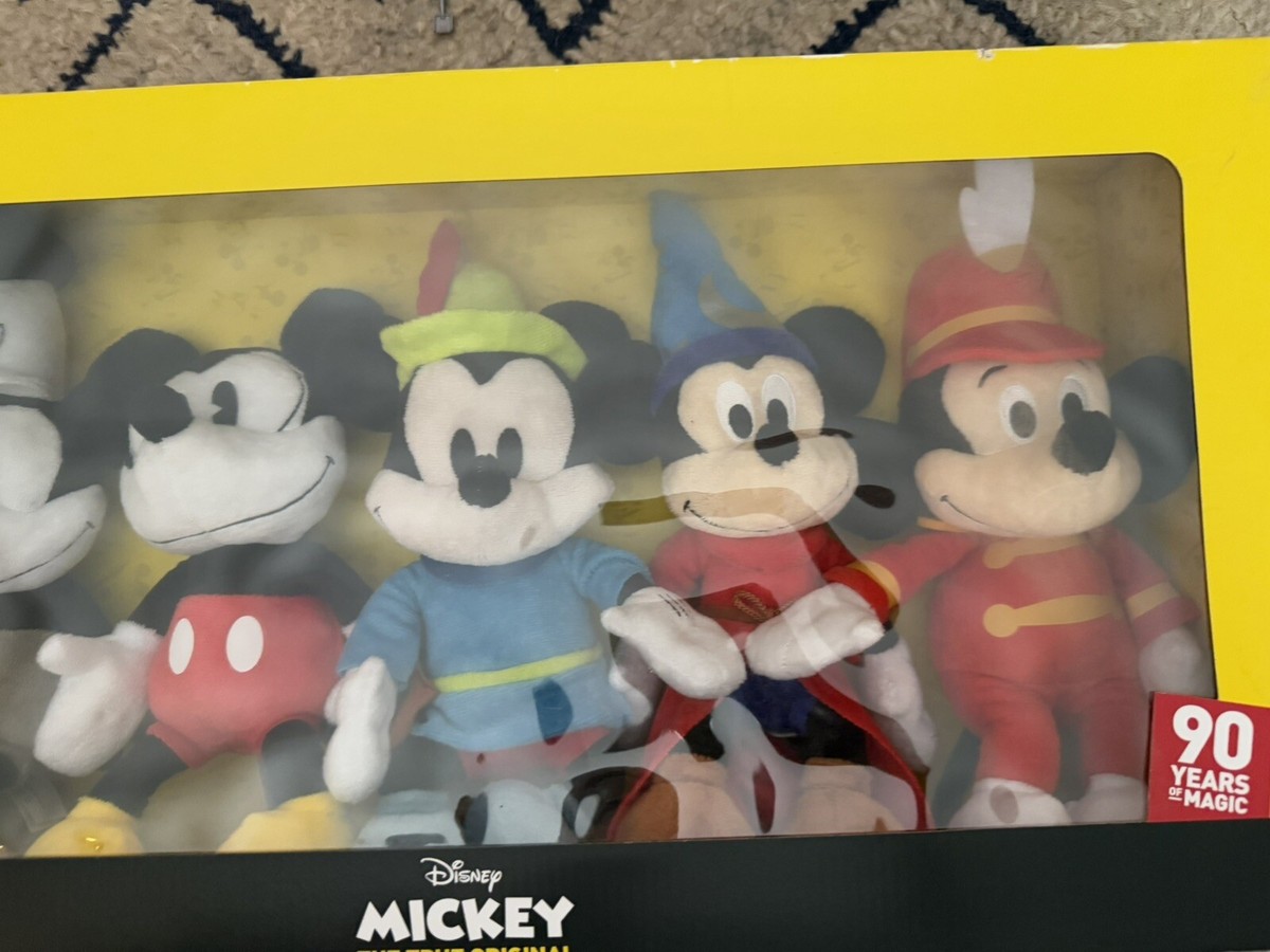 【和ぶぅ様】90's Vintage / Mickey Unlimited Disney Mickey Through the Years 5 Plush in Box 90 Years
