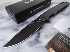 RUIKE Blackwash Ball Bearing Open Pocket Knife Folder 14C28N P801-SB 7.75" OA