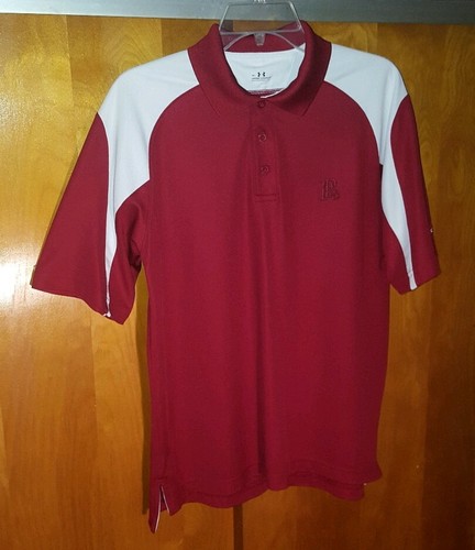 Under Armour PRCC Park Ridge Country Club Golf Polo Shirt Men's Size S Red White - Picture 9 of 11