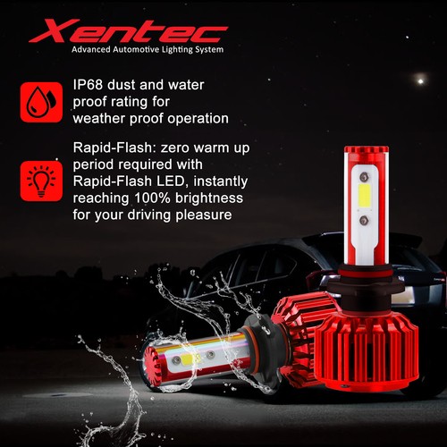 Xentec LED Light Conversion Kit Foglight H10 9145 9140 6000K 400W 80000LM COB - Picture 3 of 12
