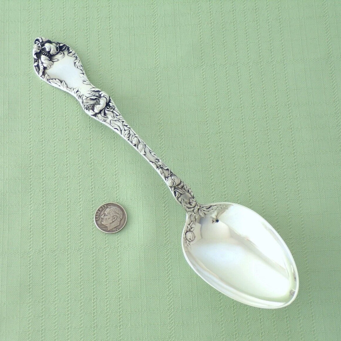 1900 REED BARTON Sterling Silver LES CINQ FLEURS Tablespoon