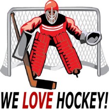 30 Custom Love Hockey Goalie Personalized Address Labels