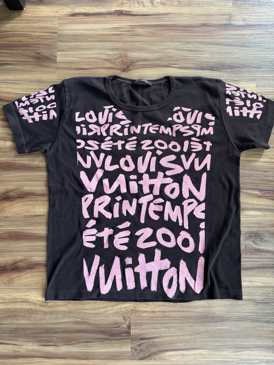 Louis Vuitton スティーブンスプラウス Tシャツ M Louis Vuitton Stephen sprouse Graffiti Vintage Rare Tshirts 2000