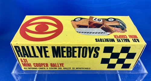BOXOnly #A31 MEBETOYS 1968 Innocenti Mini Cooper Rallye Red/white Montecarlo #87 - Foto 9 di 15