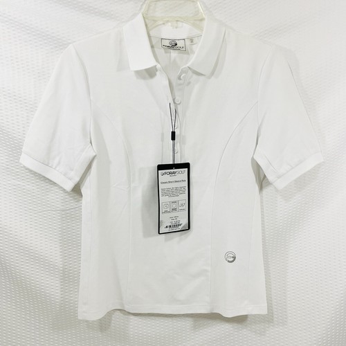 FORAY GOLF Shirt Womens Short Sleeve Polo Shirt Size XS Performance Stretch NWT