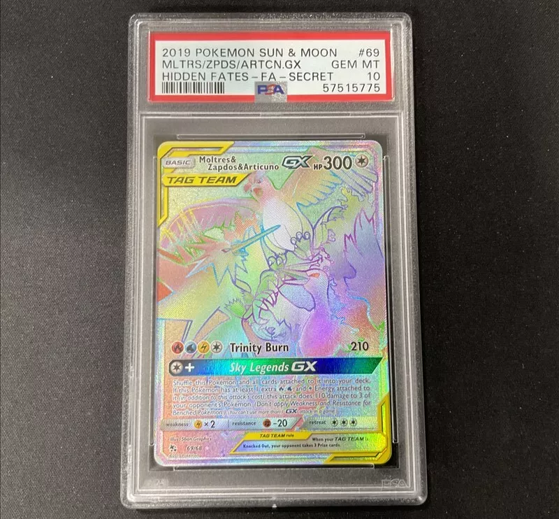 Moltres & Zapdos & Articuno GX CGC 9.5 Japanese Pokemon TCG