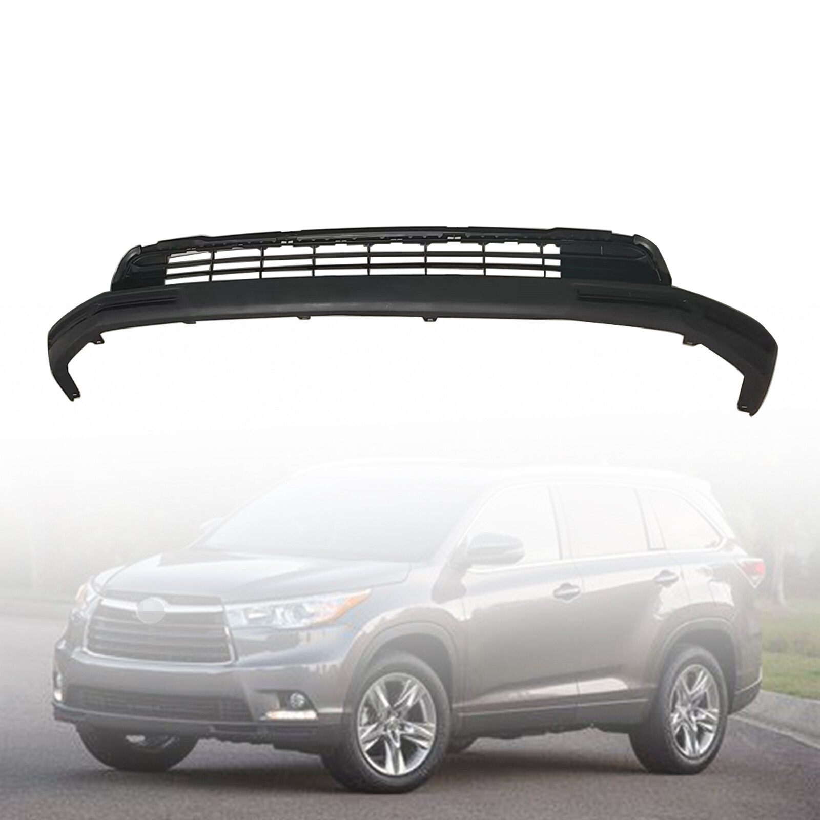 Front Bumper Cover Lower Grille Grill Fits 2014-2016 Toyota Highlander ...