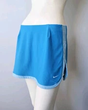 Nike Dri-fit Skort Skirt Tennis Golf Athletic Running Women's Size M Blue #199