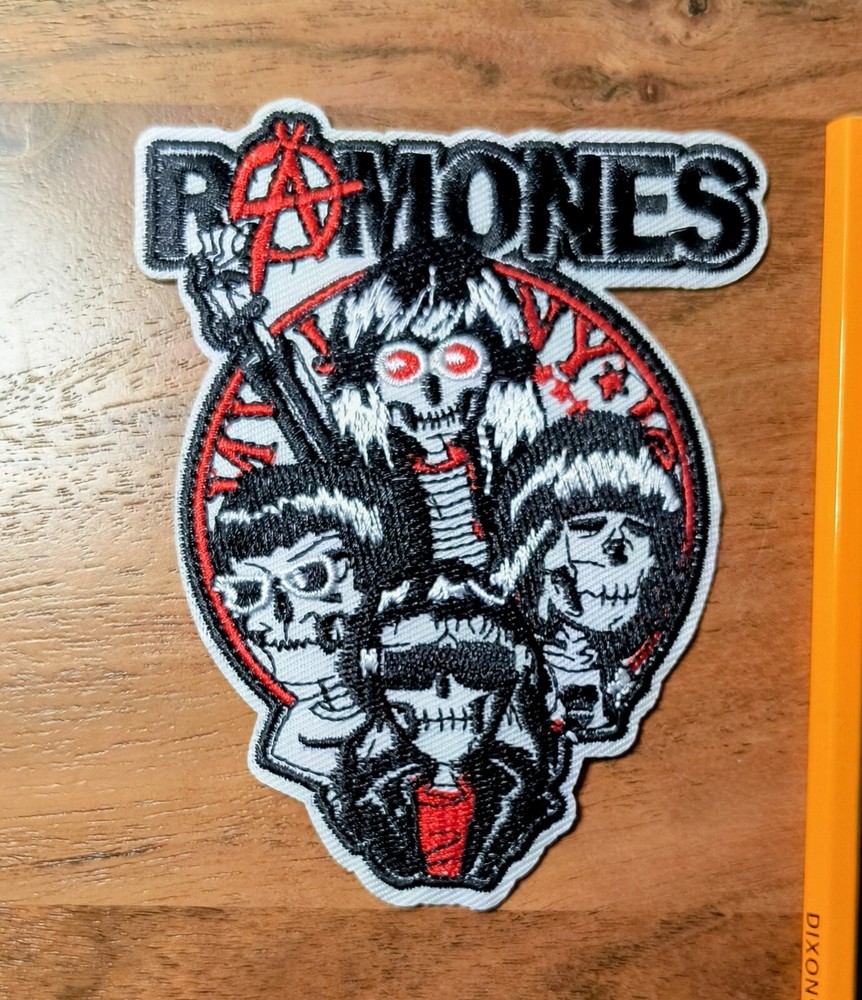 The Ramones Patch Punk Rock 80s Music Goth Emo Embroidered Iron On 4.5x3.5