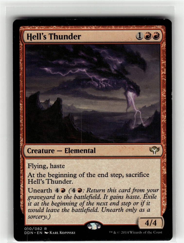 HELLS THUNDER Speed vs Cunning MTG DDN MP Card #10