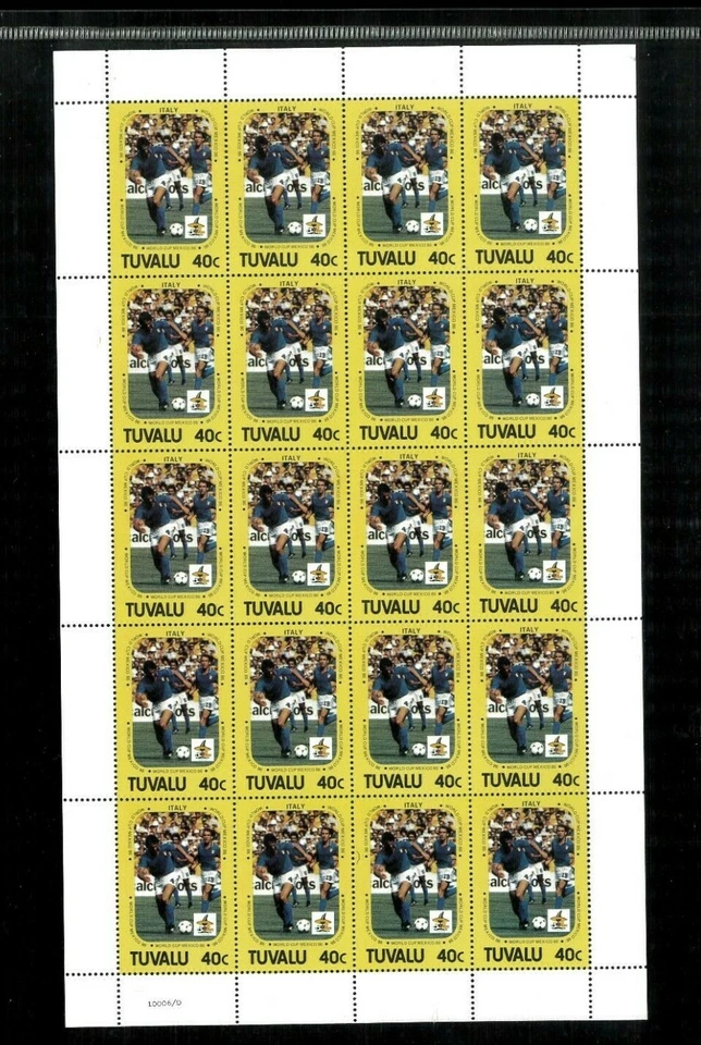 Tuvalu 364-369.371. 7 hojas completas Cat.121.25. Venta al por mayor Foto 4 de 4