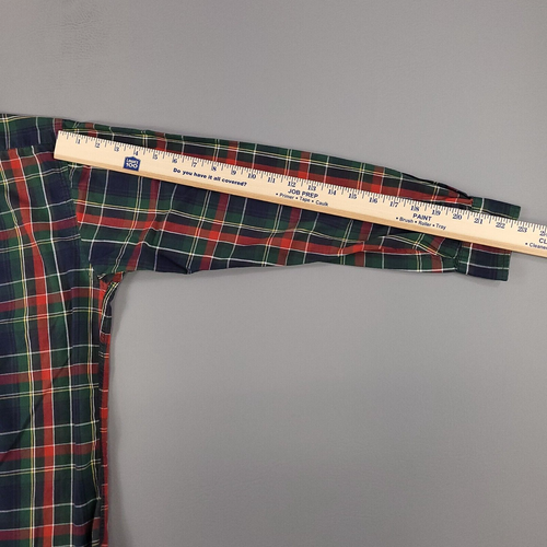 Vintage Polo Ralph Lauren Shirt Boys Extra Large Blue Plaid Crest Oxford USA - Picture 13 of 14