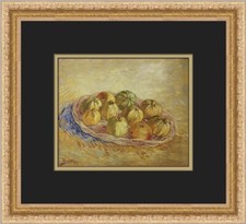 Vincent Van Gogh Still Life Basket of Apples Custom Framed Print