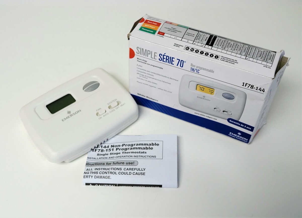 1F78-144 White Rodgers Wall Thermostat 24V Millivolt Battery Non  Programmable 786710100680 | eBay