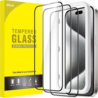 Schutzfolie Iphone 15 Pro 6,1 Zoll Displayschutz Schwarzer Rand 9H HäRte