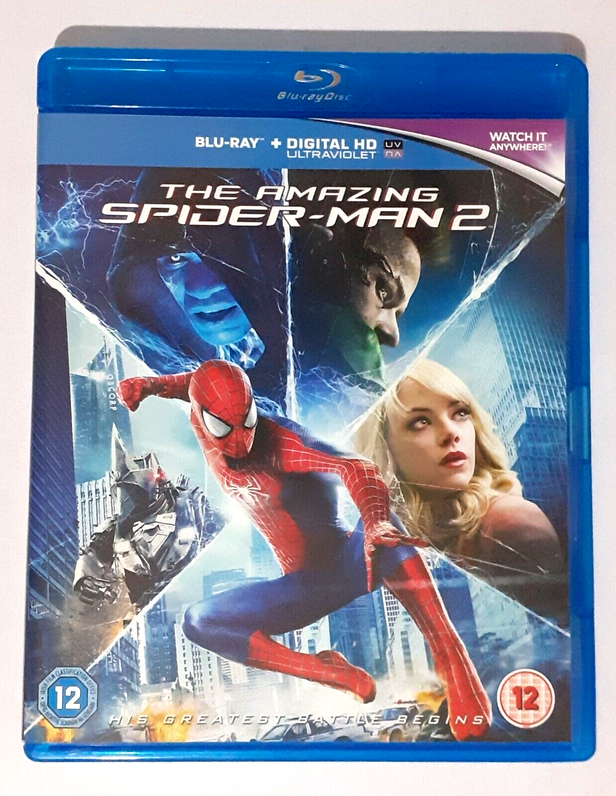 The Amazing Spider-Man 2 BLU RAY Superhero Film