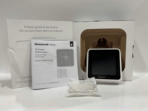 New Open 2PK HoneyWell T5 Smart Thermostat w/ Auto Home & away Mode - Picture 2 of 10