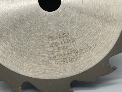 BOSCH Kreissägeblatt 165 x 1,6/2,4x20mm Z 12 speedline WOOD  