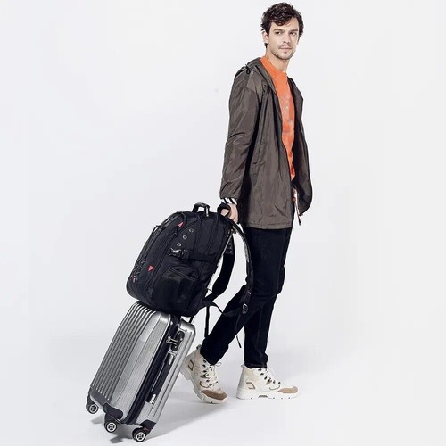 BANGE Hot Sell Waterproof USB Charge Business Backpack school Outdoor Travel bag - Picture 7 of 13