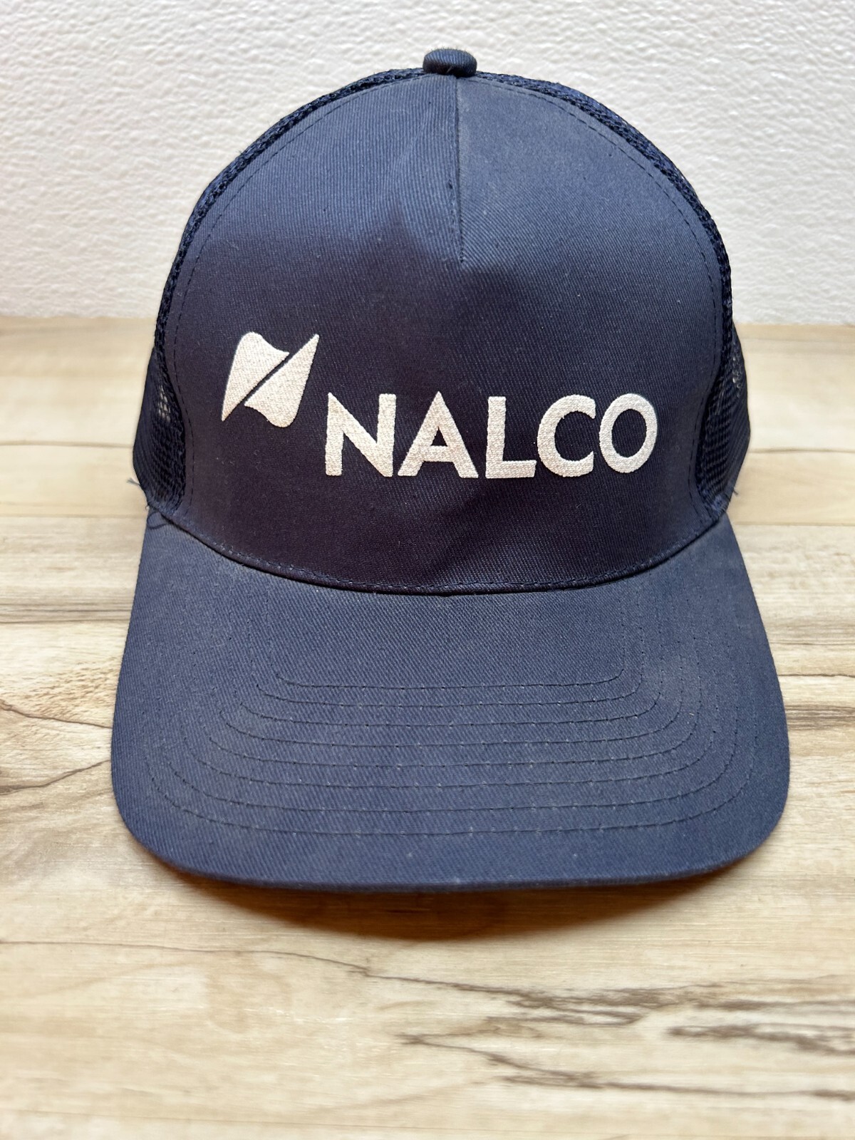 NALCO Navy Blue Baseball Hat Truckers Cap Made By COBRA Mesh Back