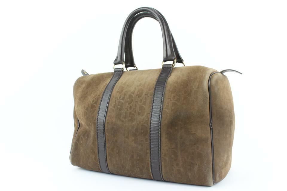 Dior Embossed Suede Monogram Trotter Boston Bag 712da323 | eBay