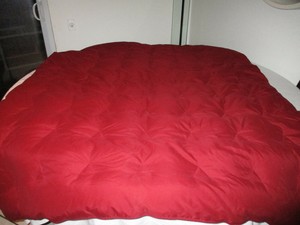 A1 Quality Well Made 100 Goose Down Comforter In Maroon Evenly