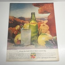 Squirt Soda Pop Drink Lemon Green Glass 1965 Vintage Print Ad Life Magazine