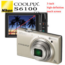 Nikon COOLPIX S6100 16.0MP Digital Camera - Silver for sale Nikon COOLPIX S6100 16.0MP Digital Camera - Silver for sale