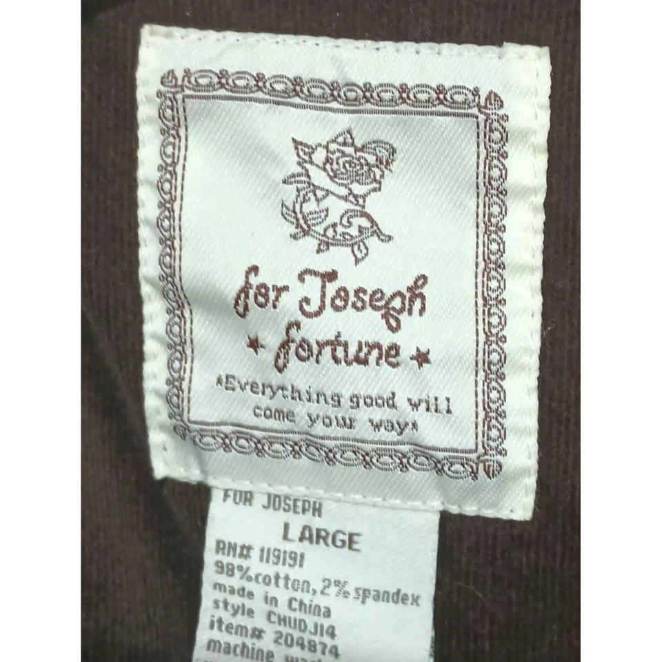 Chaqueta de pana con capucha para mujer talla L grande marrón para Joseph Fortune Foto 2 de 4