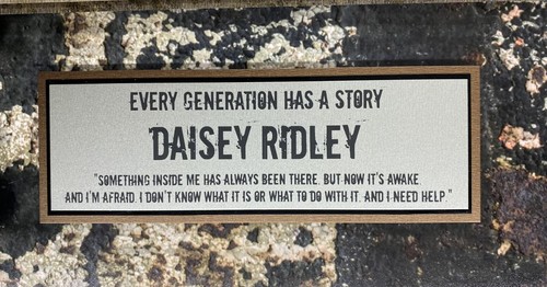 Foto firmada de Daisy Ridley Rey de Star Wars El Despertar de la Fuerza enmarcada personalizada JSA I - Imagen 5 de 14