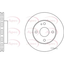 Apec Front Brake Disc DSK303 - OE High Quality Precision Engineered Part