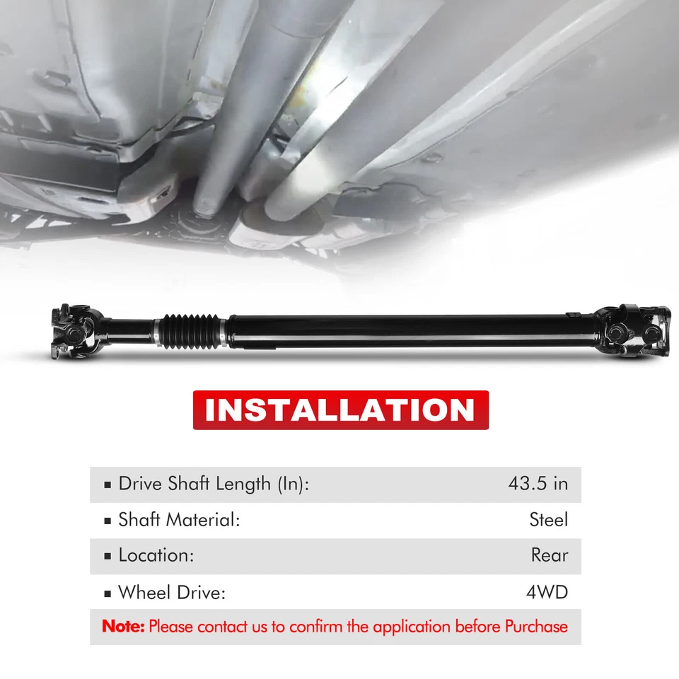 Conjunto de eje de transmisión trasero para Ford Ranger 90-94 Mazda B2300 B3000 4x4 Foto 4 de 4