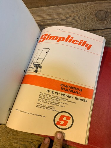 Simplicity Owners Manual Parts Book Binder Mower Snow 3414H Baron Riding Tractor - Bild 11 von 12