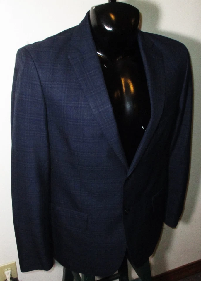 RYAN SEACREST Blue Blazer Suit Jacket Size 42R - Image 3 of 4