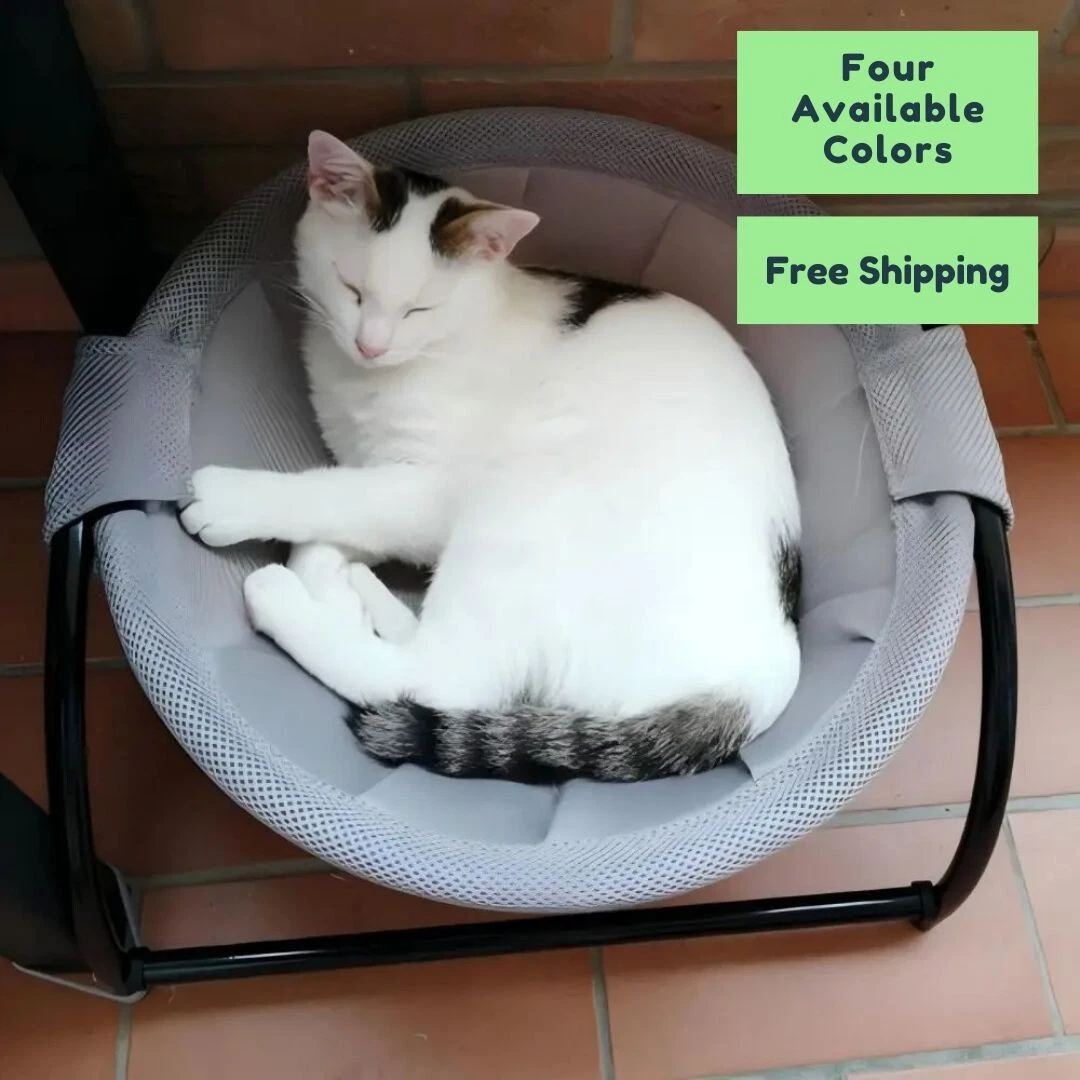 Raised Cat Bed | Breathable & Elevated Pet Hammock | Indoor & Outdoor Use
Opens in a new window or t