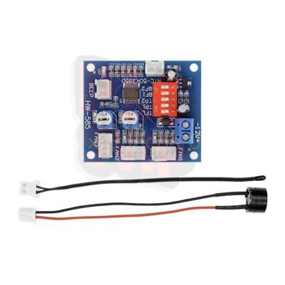 12V PWM PC CPU Fan Temperature Control Speed Controller Module High-Temp Alarm
