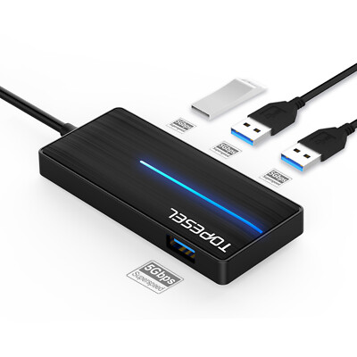 Type C USB 3.0 4-Port Data Hub Super Speed Transfer up to 5 Gbps For PC Mac