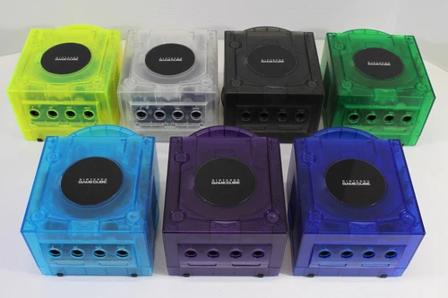 Nintendo GameCube Clear Console GC US Region NTSC-U/C White LED Recapped TESTED
