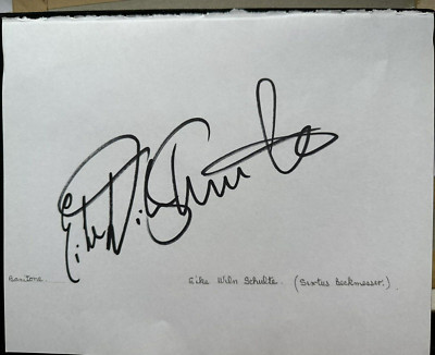 EIKE  WILM  SCHULTE     -   OPERA SINGER  -   AUTOGRAPH