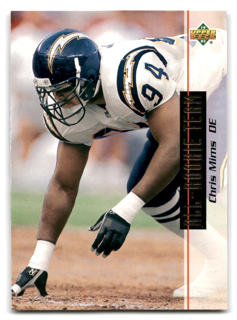 Chris Mims 1993 Upper Deck FOOTBALL #41 San Diego Chargers