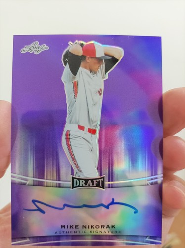 Mike Nikorak 2015 Leaf Draft Auto /25 #BA-MN1