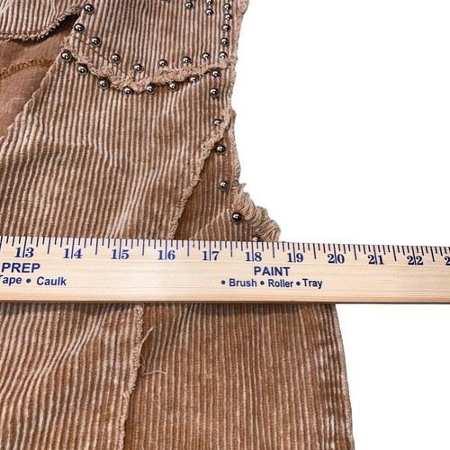 POL Vest Dress Top Button Up Corduroy Brown Women Size Small *Missing Button* - Picture 3 of 10