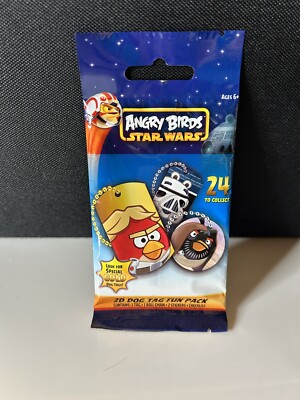 Star Wars Angry Birds Rovio Dog Tag Necklaces - New Unopened Mystery Bag Toy